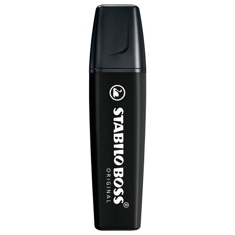 Zakreślacz marker STABILO BOSS 70/46 czarny ścięty 2mm-5mm