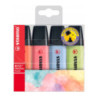 Zakreślacz BOSS 4szt. pastel w etui z zawieszką 70/4-3 STABILO (czerwony,c.różowy,niebieski,limonkowy)