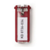 Zawieszki do kluczy (6szt.) czerwone 195703 DURABLE KEY CLIP