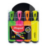Zakreślacz FLUO PEPS mix kolorów 4szt etui z zawieszką 742547 MAPED