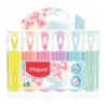 Zakreślacz fluo peps pastel mix kolorów 6 szt etui pud. z zaw 742558 MAPED