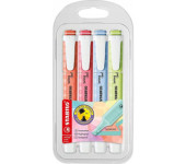 Zakreślacz STABILO swing cool pastel 4 szt. nowe kolory w etui 275/4-08-1