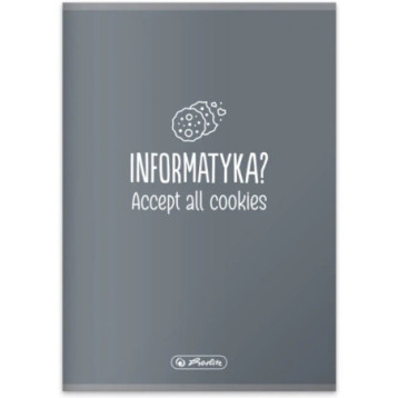 Zeszyt szkolny przedmiotowy A5 60 kartek w kratkę 70g INFORMATYKA 9577370 HERLITZ