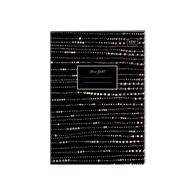 Zeszyt A4 60k kratka 70g METALLIC ROSE GOLD INTERDRUK