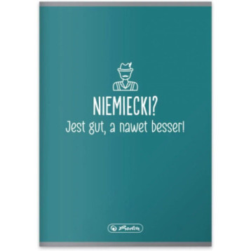 Zeszyt szkolny przedmiotowy A5 60 kartek w kratkę 70g JĘZYK NIEMIECKI 9577396 HERLITZ Zeszyt szkolny przedmiotowy A5 60 kartek w kratkę 70g JĘZYK NIEMIECKI 9577396 HERLITZ