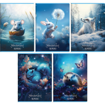 Zeszyt szkolny A5 16 kartek w kratkę 70g WONDERLAND 400196789 HERLITZ