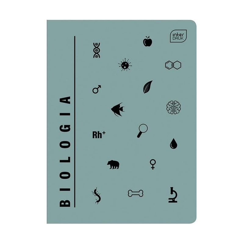 Zeszyt A5 60k kratka BIOLOGIA INTERDRUK