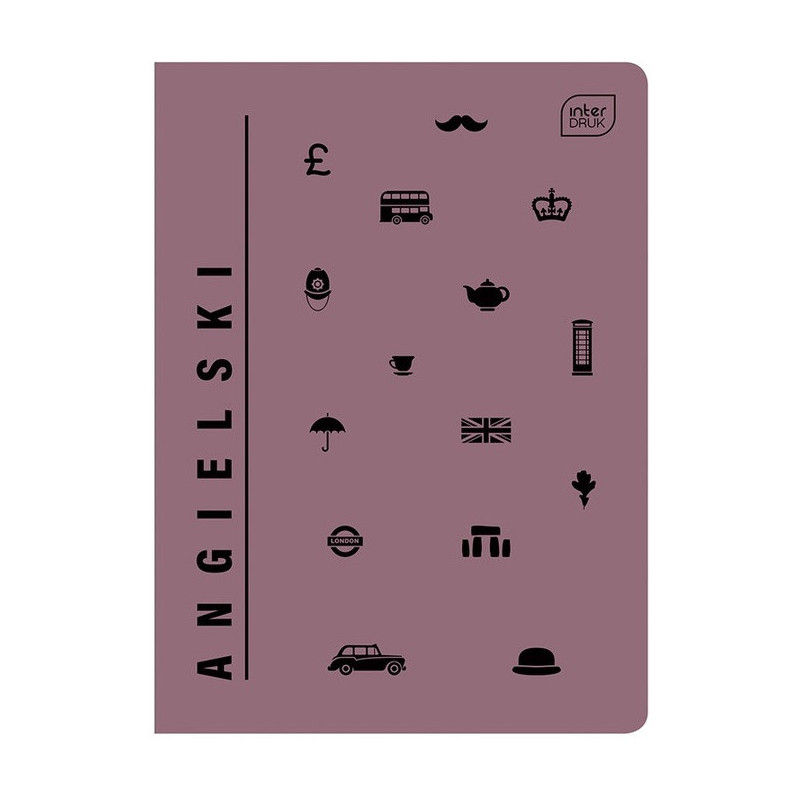 Zeszyt A5 60k kratka JĘZYK ANGIELSKI INTERDRUK