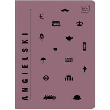 Zeszyt A5 60k kratka JĘZYK ANGIELSKI INTERDRUK