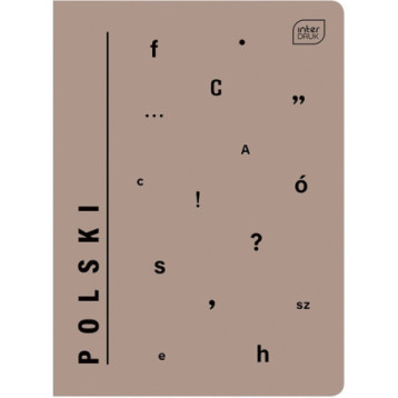 Zeszyt A5 60k linia JĘZYK POLSKI INTERDRUK