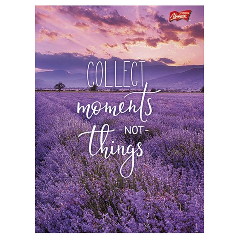 Zeszyt A5 80k kratka mix dziewczęcy laminowany UNIPAP