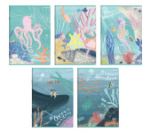 Zeszyt A5 32k 3linia kolorowa OCEAN WONDERS 400182345 TOP 2000
