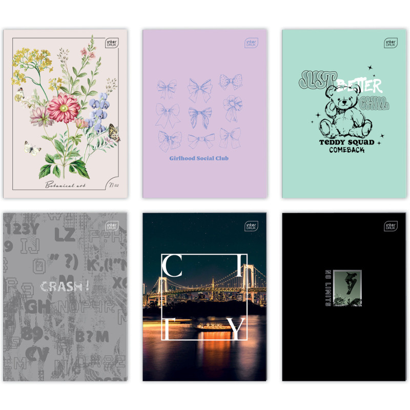 Zeszyt A4 60k kratka M 70g UV Mix INTERDRUK