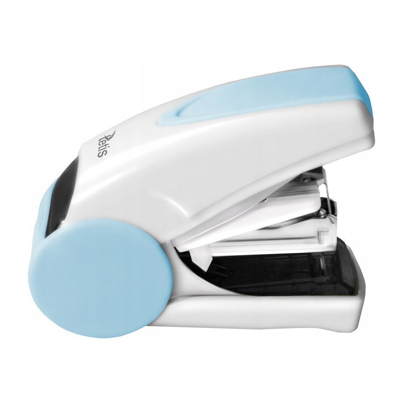 Zszywacz mini 10` niebiesko-biały 20k GV080-NB TETIS