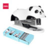 Zszywacz do 15 kartek zszywki 10 panda biały E0453 DELI