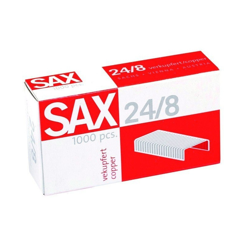 Zszywki SAX 24/8 miedziane (1000)
