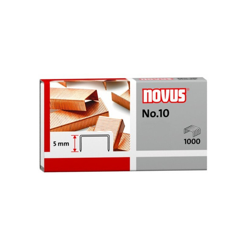 Zszywki miedziowane nr10 1000szt NOVUS 040-0207