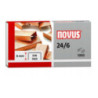 Zszywki miedziowane 24/6 1000szt NOVUS 040-0206