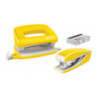 Zszywacz + dziurkacz LEITZ WOW mini 10 kartek żółty metalik 55612016