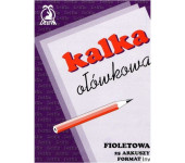 Kalka ołówkowa A4 100 arkuszy filoetowa DELFIN