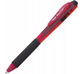 Długopis żelowy WOW K437CR/B czerwony pstryk.gum.uchwyt PENTEL