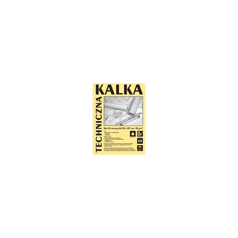 Kalka kreślarska A4 90g. (10szt.) DA4910 KOH-I-NOOR