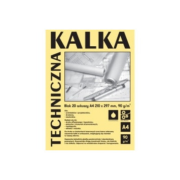 Kalka kreślarska A4 90g. (10szt.) DA4910 KOH-I-NOOR