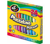 Plastelina dla dzieci szkolna AS zestaw 24 kolory 303219004 ASTRA