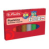 Plastelina szkolna brokatowa Zestaw 8 kolorów 9589003 HERLITZ