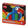 Plastelina dla dzieci Zestaw 6 kolorów neonowych MONA St.Majewski