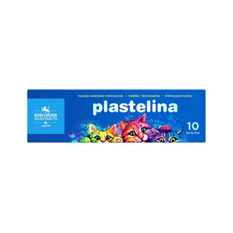 Plastelina szkolna 10 kol. kotki 1315S10 KOH-I-NOOR