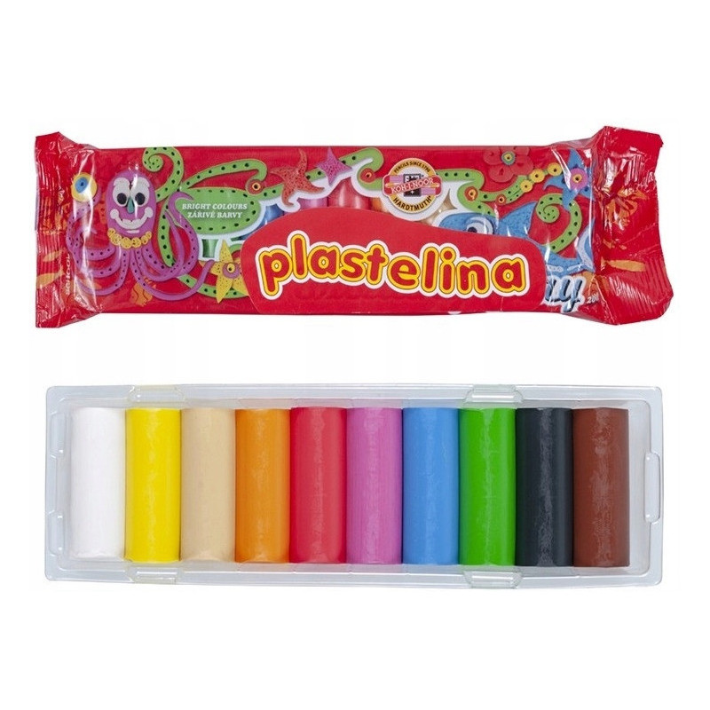 Plastelina 10 kol. 200G 1315S10 KOH-I-NOOR
