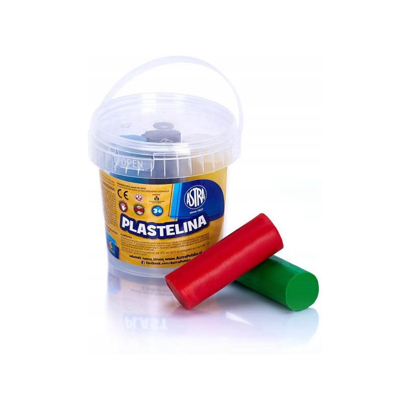 Plastelina szkolna dla dzieci zestaw 6 kolorów w wiaderku 303106001 ASTRA