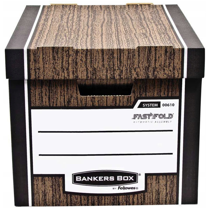 Pudło archiwizacyjne brązowe WOODGRAIN bankers box (10szt) 0061002 FELLOWES