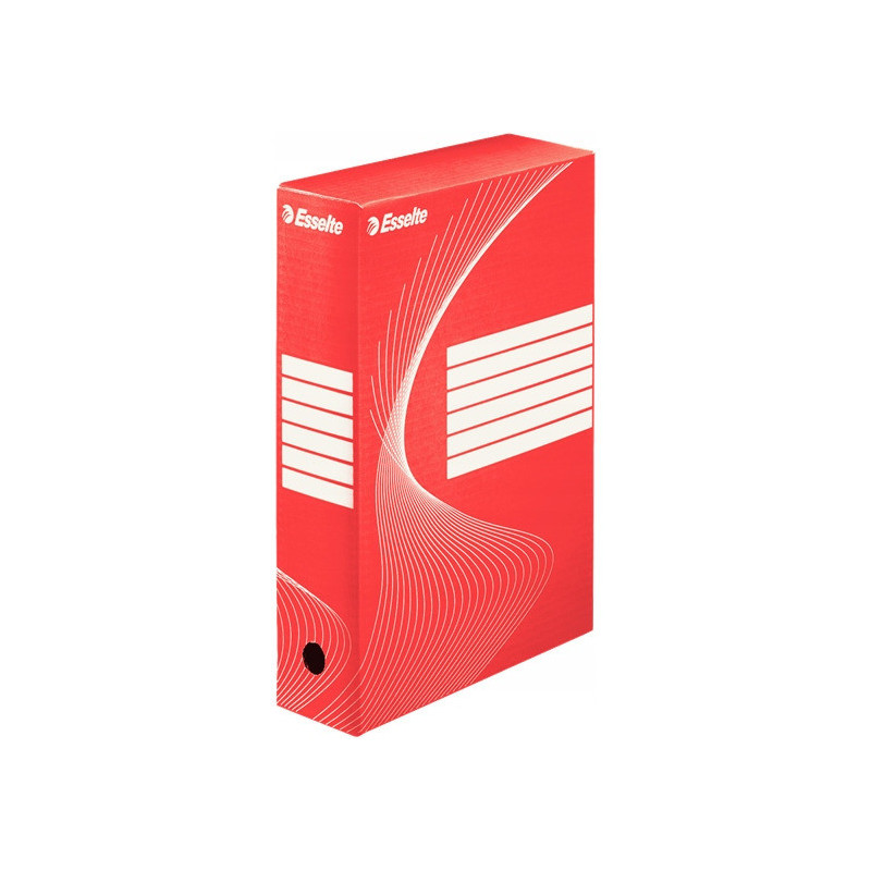 Pudło archiwizacyjne na dokumenty 80mm Standard czerwone 128412 ESSELTE