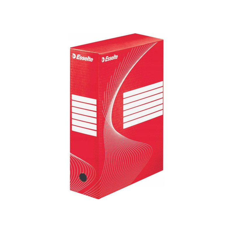 Pudło archiwizacyjne na dokumenty 100mm Standard czerwone 128422 ESSELTE