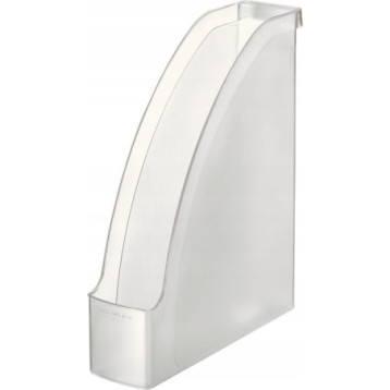 Pojemnik na czasopisma LEITZ PLUS przezroczysty mleczny 70mm 24760003 Pojemnik na czasopisma LEITZ PLUS przezroczysty mleczny 70mm 24760003