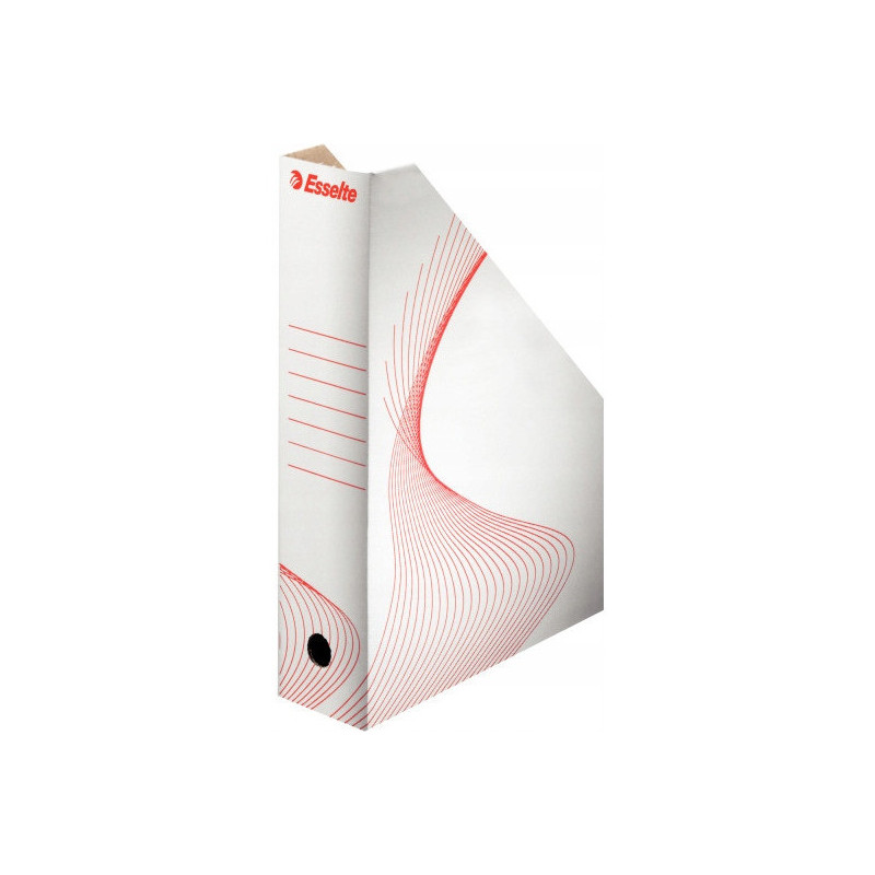 Pojemnik kartonowy na czasopisma 80mm biały ESSELTE 493222
