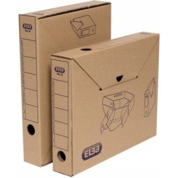 Pudło archiwizacyjne pudełko na dokumenty 5,5cm brązowe kartonowe TRIC 100552622 ELBA