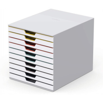 Pojemnik z dziesięcioma kolorowymi szufladkami VARICOLOR mix 10, 763027 DURABLE Pojemnik z dziesięcioma kolorowymi szufladkami VARICOLOR mix 10, 763027 DURABLE