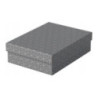 Pudełka domowe do przechowywania płaskie rozmiar M 3 sztuki szare 628285 ESSELTE