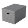 Pudełka domowe do przechowywania rozmiar L 3 sztuki szare 628287 ESSELTE