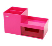 Organizer na biurko RIO różowy Z25140 DELI