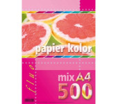 Papier A4 FLUO mix 500ark 5kol KRESKA