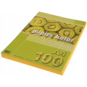 Papier ksero A4 żółty 100ark. KRESKA Papier ksero A4 żółty 100ark. KRESKA
