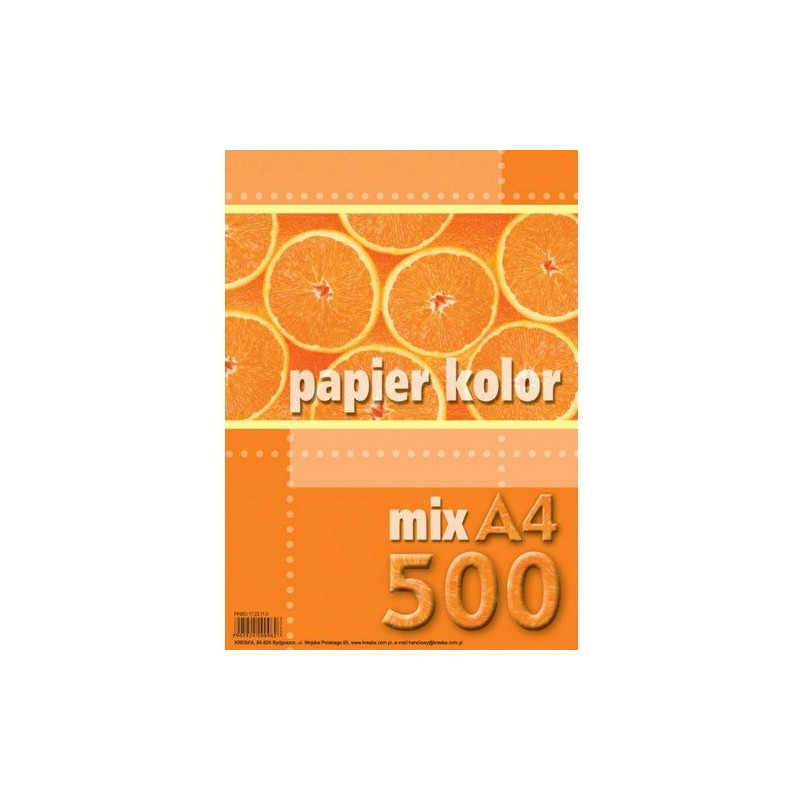 Papier ksero A4 80g KRESKA 500ark mix