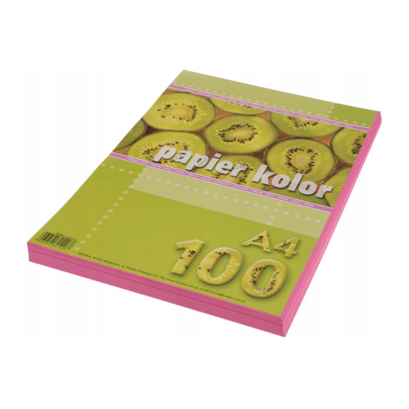 Papier ksero A4 KRESKA różowy 100ark