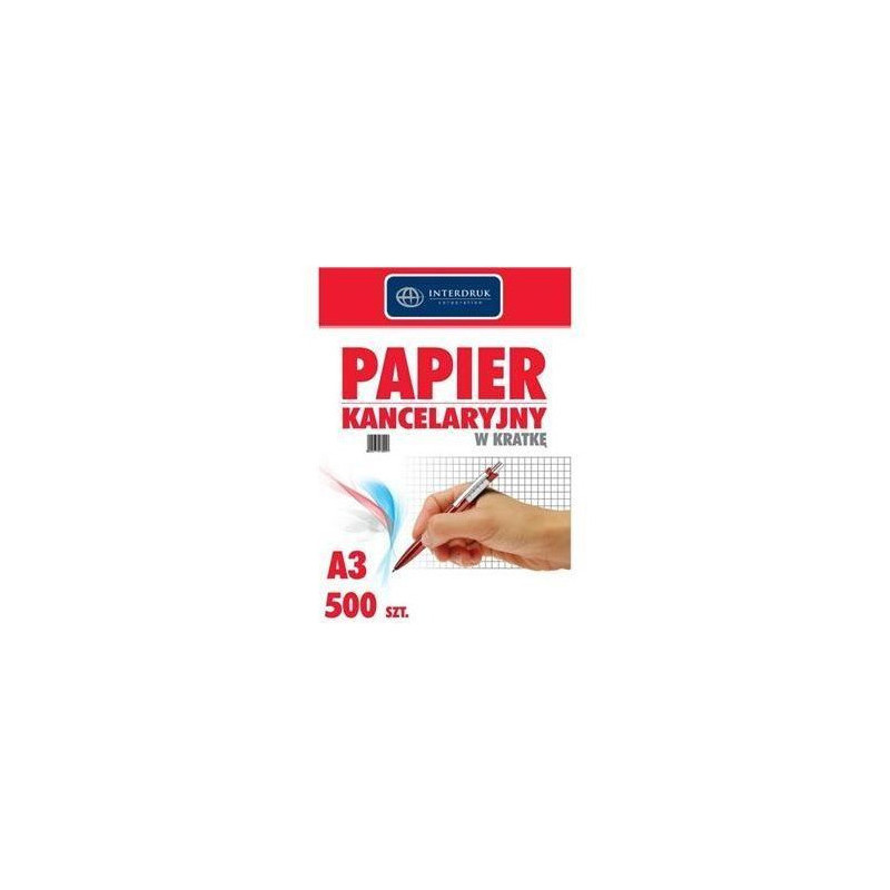 Papier kancelaryjny A3 kratka(500) INTERDRUK Papier kancelaryjny A3 kratka(500) INTERDRUK