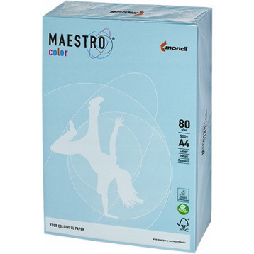 Papier ksero MAESTRO COLOR A4 80g OBL70 pastel błękit arktyczny Papier ksero MAESTRO COLOR A4 80g OBL70 pastel błękit arktyczny