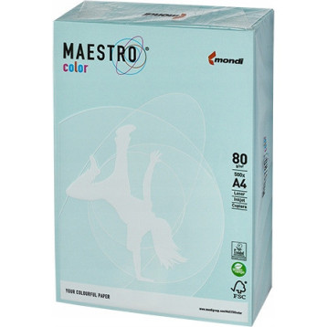 Papier ksero A4 80g MAESTRO COLOR BL29 jasny niebieski pastel pastel Papier ksero A4 80g MAESTRO COLOR BL29 jasny niebieski pastel pastel